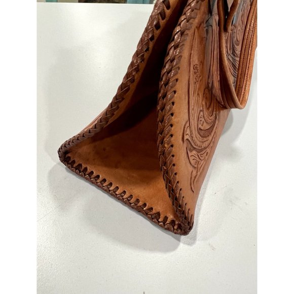 Vintage Hand-tooled Leather Purse - Picture 7 of 7